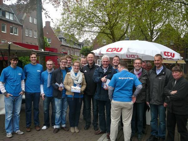 Ein Foto vom ersten Aktionstag der CDU im Kreis Kleve. Foto: CDU