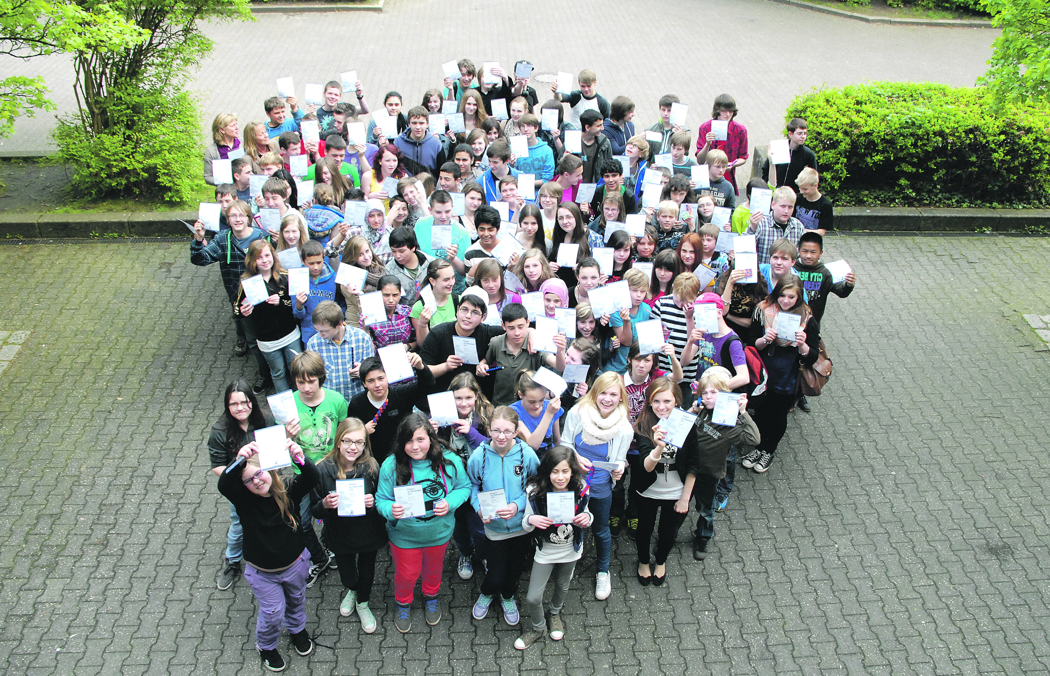 135 kleine Mathe-Genies auf einen Streich. Die findet man in der Willy-Brandt-Gesamtschule.