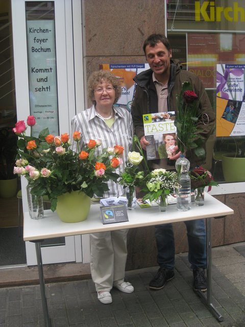 Initiatorin Anne Bönninghaus und Frank Frisch,Leiter des Agendabüros der Stadt Bochum