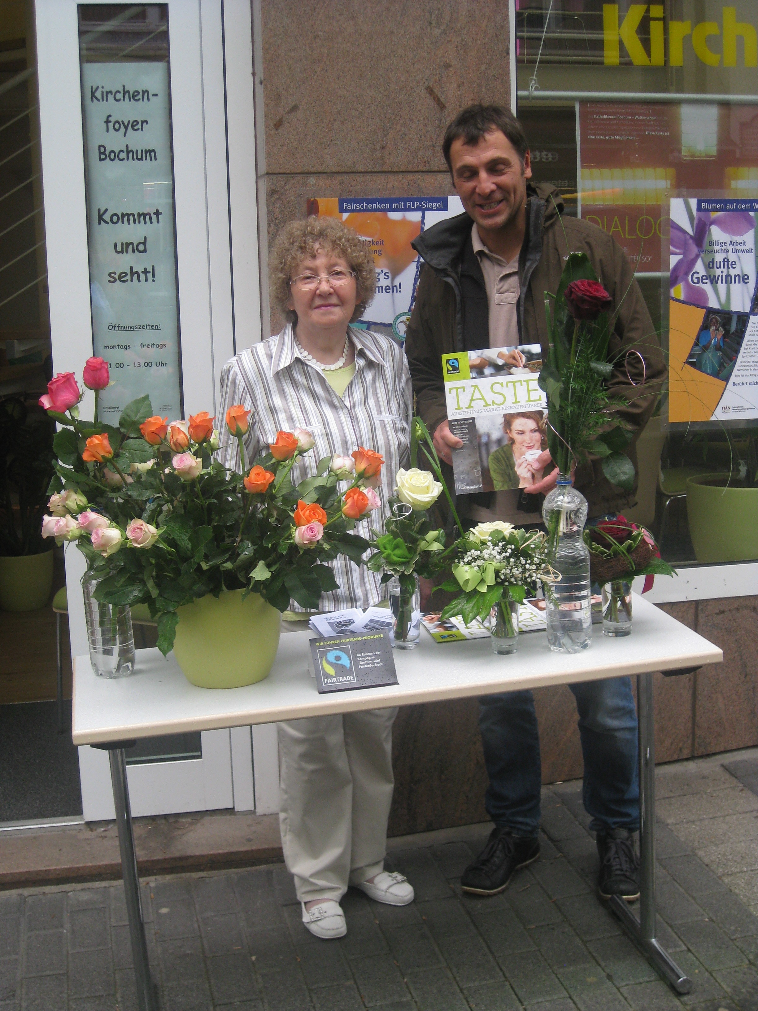 Initiatorin Anne Bönninghaus und Frank Frisch,Leiter des Agendabüros der Stadt Bochum