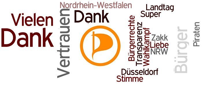 Platz 3 bei den Erststimmen. Die Kreispiraten danken herzlich für dieses Votum.