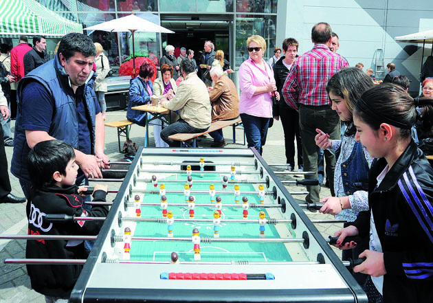 Kickern stand hoch im Kurs.