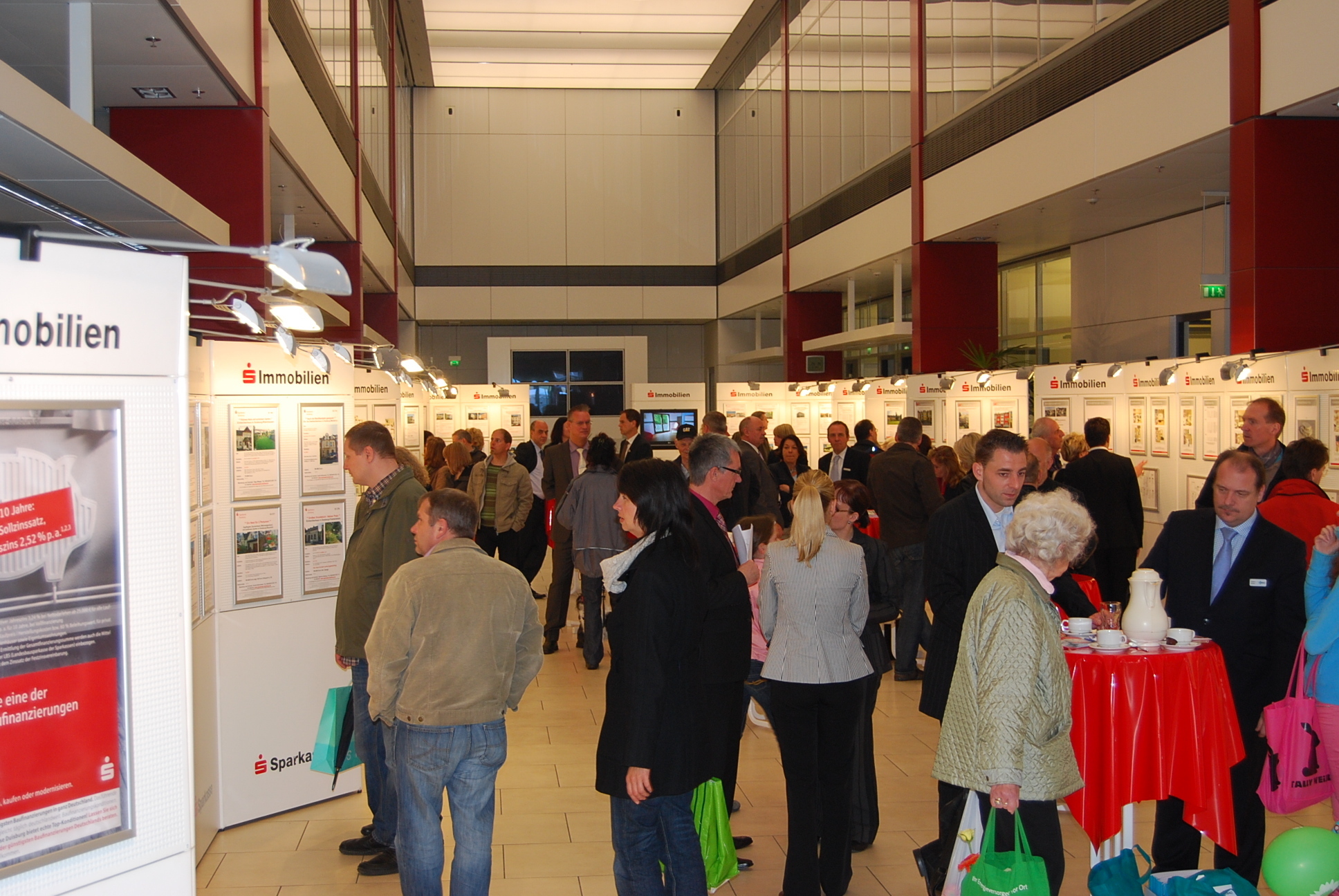Gut besucht war die Immobilien Ausstellung der Stadtsparkasse Duisburg