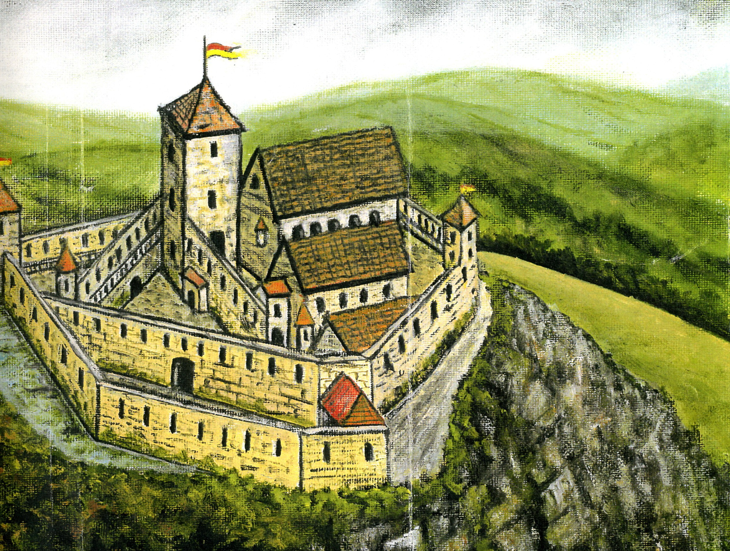 Bild der Burg von Heinz Hammerschmidt