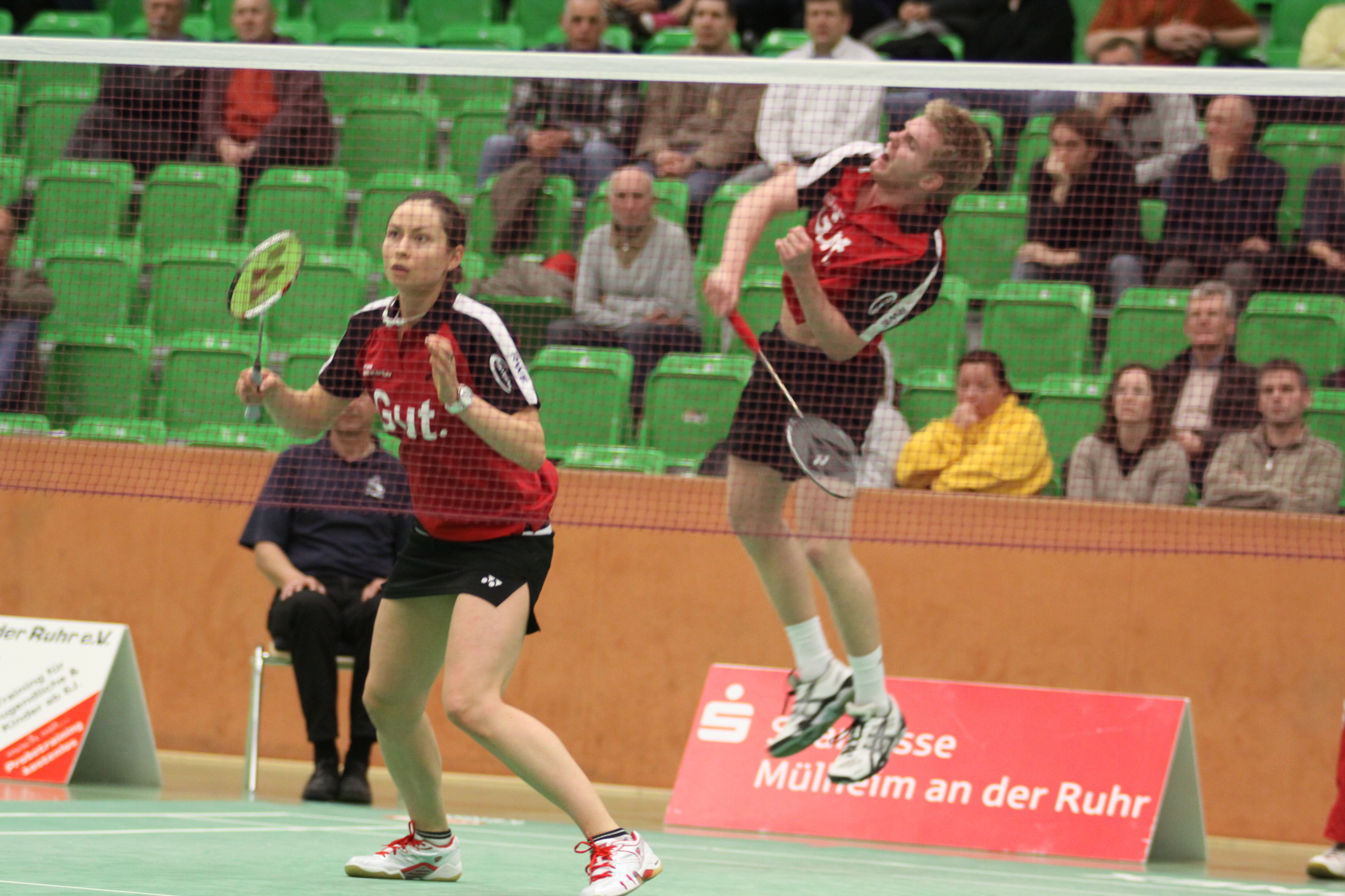 Marcus Ellis (hier mit BVM-Partnerin Johanna Goliszewski) sicherte sich bei den Spanish Open im Mixed mit Gabrielle White den Titel / Foto: Wolfgang Brodowski