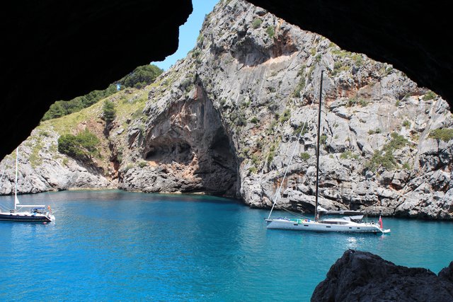 Die herrliche Bucht Sa Calobra.