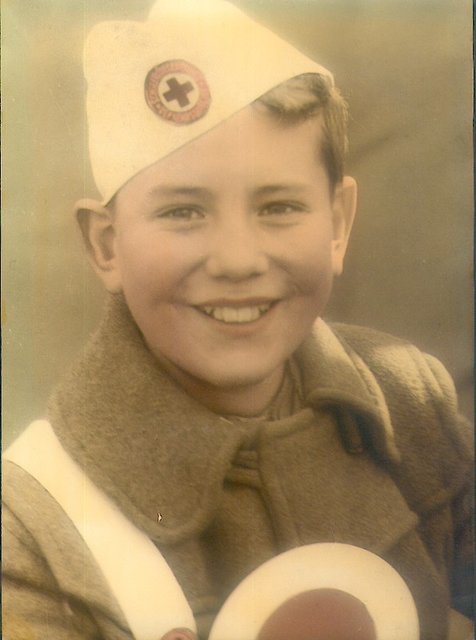 Einer der ersten Schülerlotsen von Essen 1957.