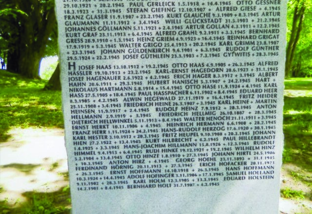 Hier, im russischen Russkoe, wurde ein Gräberfeld für im zweiten Weltkrieg gefallene Soldaten angelegt. Hier fand auch Fritz Heine aus Zyfflich seine letzte Ruhestätte.