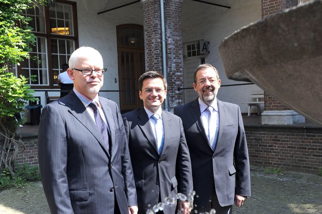 Ulrich Schambert, Thomas Kutschaty, Klaus Hommels (v.l.n. r.)