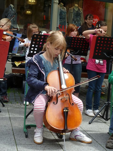 Ein Traum von ihr - später in einem bekannten Orchester zu spielen?