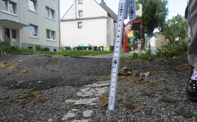 Voller Unebenheiten und somit eher einer Mountainbike-Strecke vergleichbar: Der Radweg an Landstrecke ist für Döngelli so nicht mehr tragbar. | Foto: Döngelli