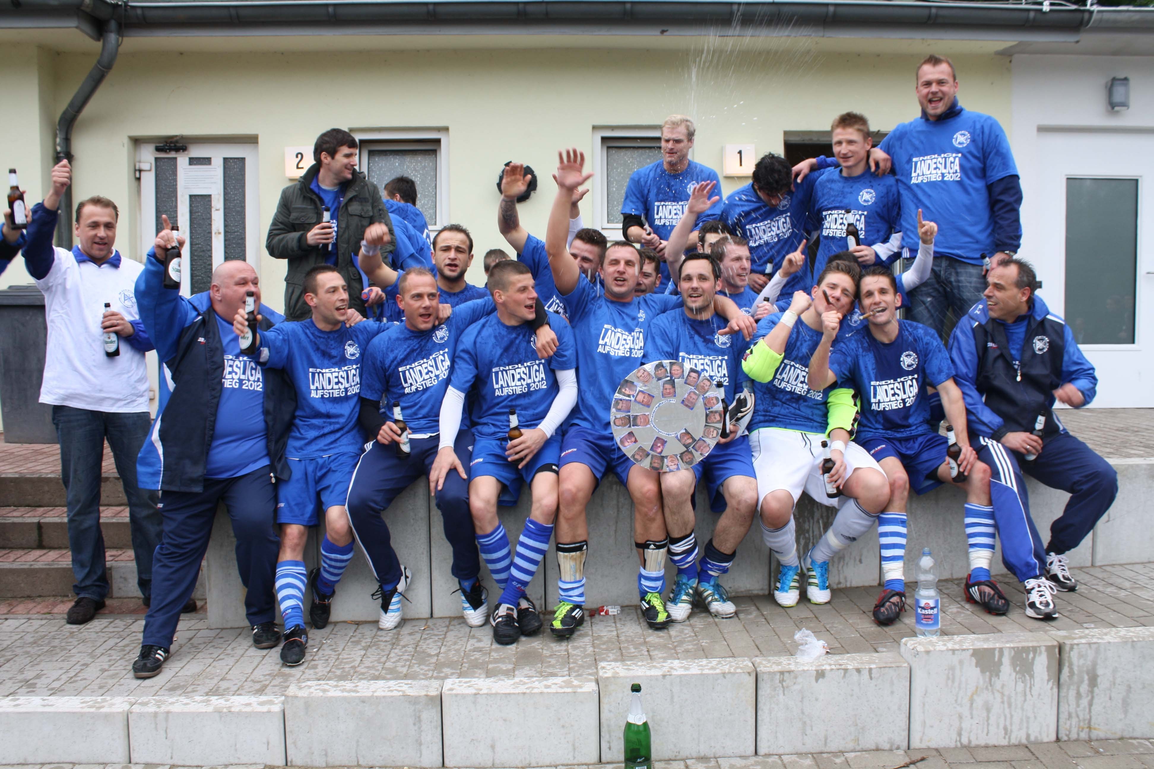 So jubelten die MSVer, nachdem feststand, dass sie den Aufstieg in die Landesliga erspielt hatten.
