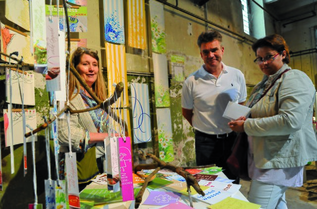 Auch der Designmarkt in den Scheidt'schen Hallen in Kettwig fand seine Fanss