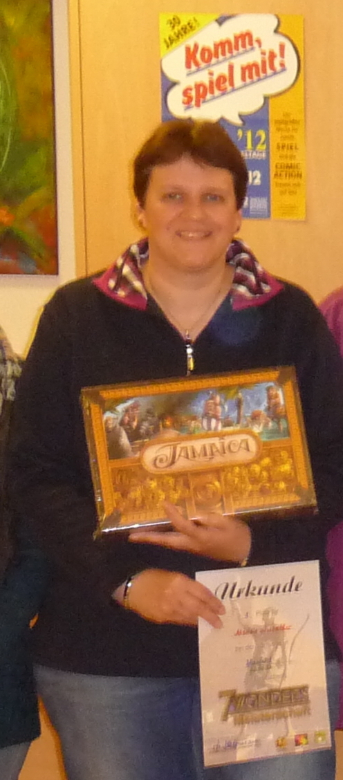 Die erfolgreiche Siegerin des Turniers, Marion Weirather aus Walsum.