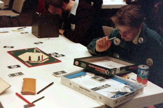 Christian bei "Goldraub in London" 1986 in Essen.