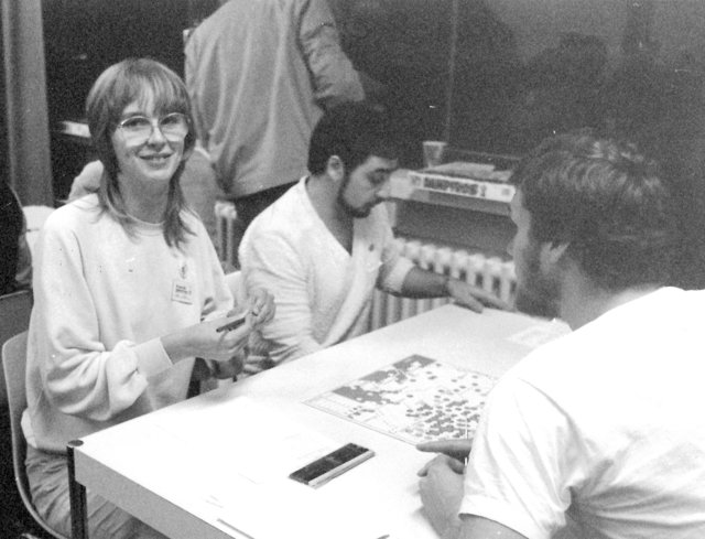 Petra  Preller bei "Dampfross" 1984 in Essen.