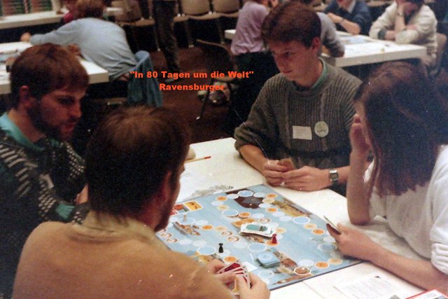 "In 80 Tagen um die Welt" mit Andreas 1986 in Essen.