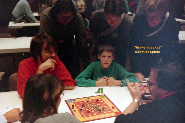 Matthias beim ersten großen Turnier 1986 in Essen hier mit "Winkeladvokat".