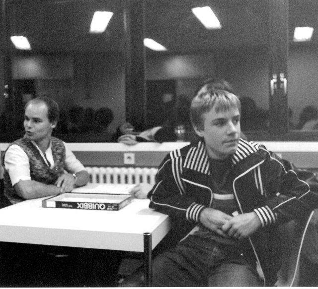Stefan Hoffmann vor der "Quibbix"-Runde 1984.