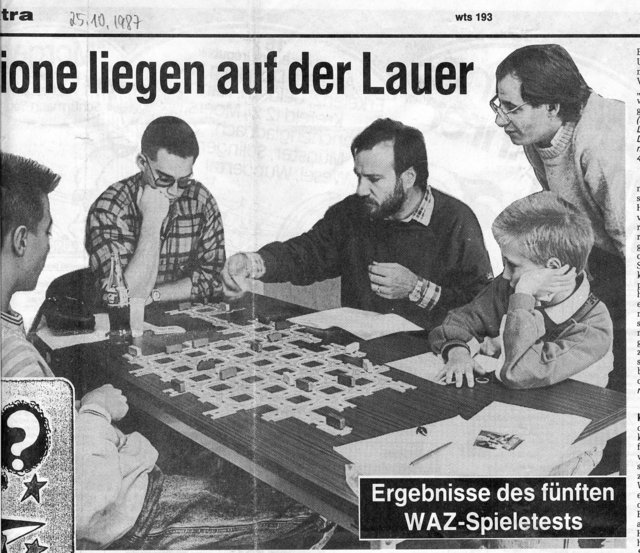 Das Ergebnis dieses Test dann am 25.10.1987 in der WAZ.
