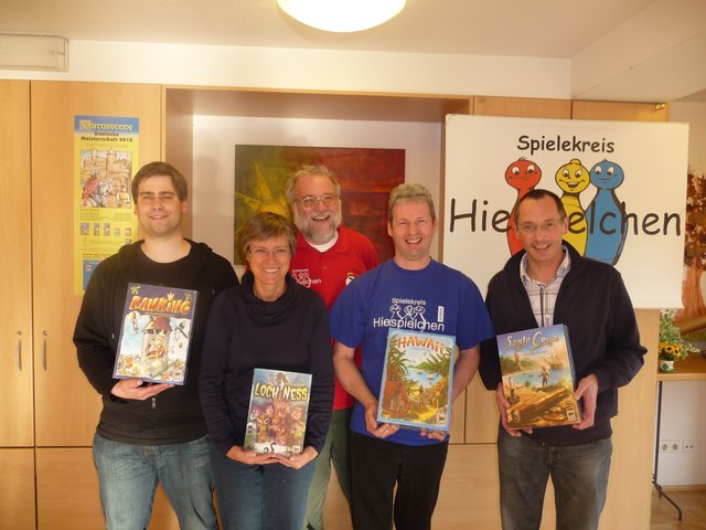 Qualifikations-Turnier "Carcassonne" 2012 in Hiesfeld. In Essen wieder dabei Raimund und Klaus.