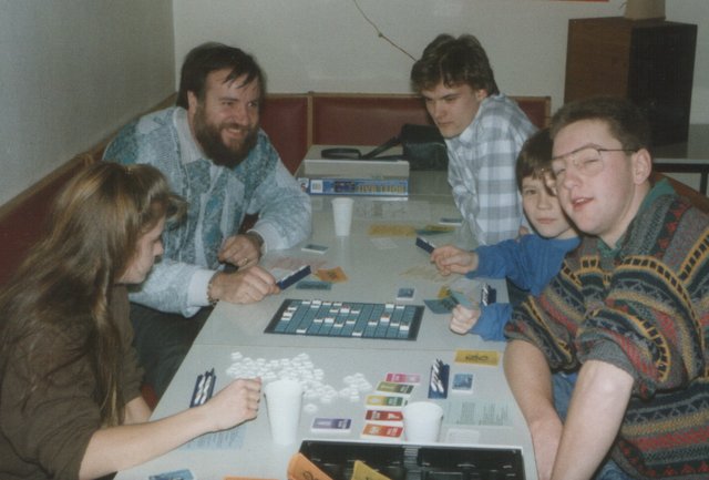 1989 im Frühjahr - 5 Jahre Hiespielchen mit einem "Acquire-Turnier".