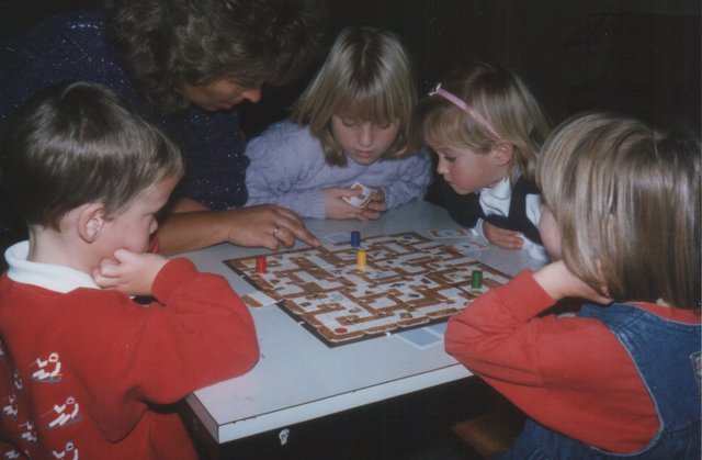 Bei den Kindern kam "Das verrückte Labyrinth" auf den Spieletisch.