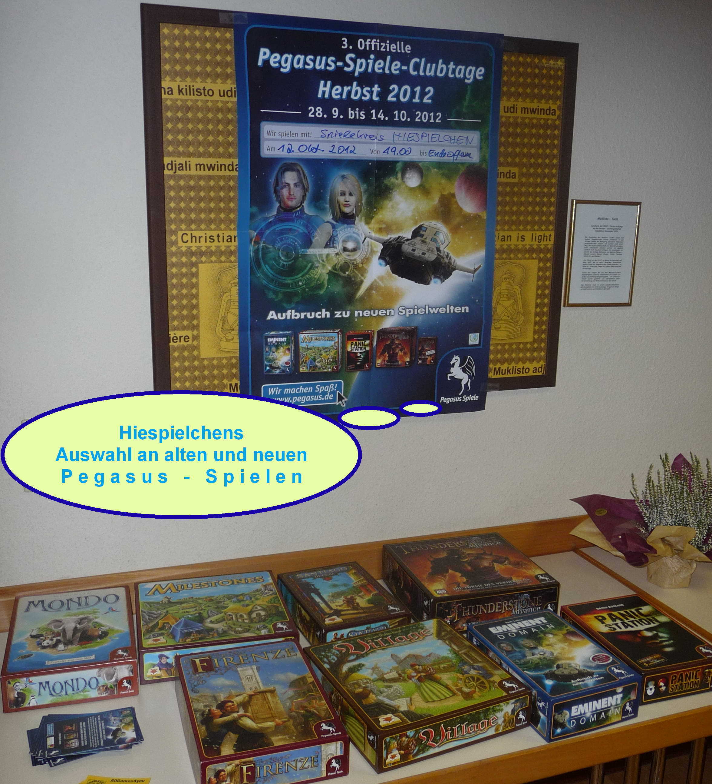 Pegasus-Spiele-Clubtag beim Spielekreis "HIESPIELCHEN".