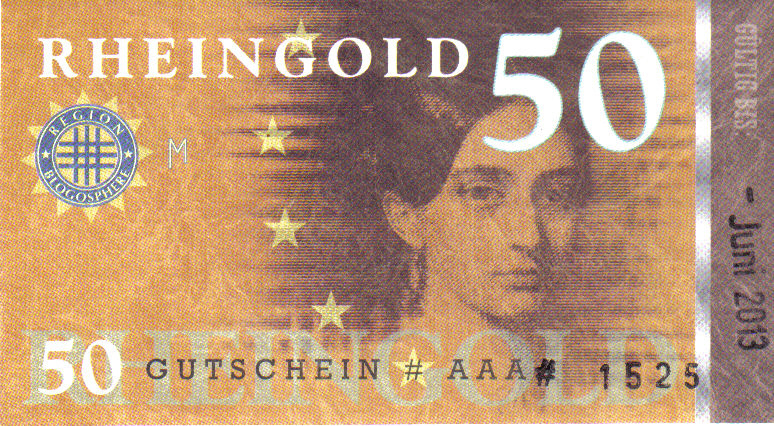 Ein Rheingold Schein mit Clara Schumann