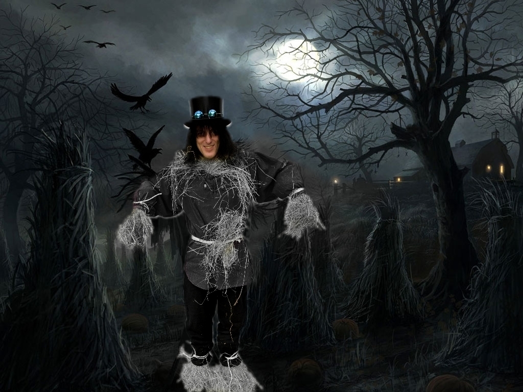 Schauerlich: Graf Hotte als Halloween-Vogelscheuche!