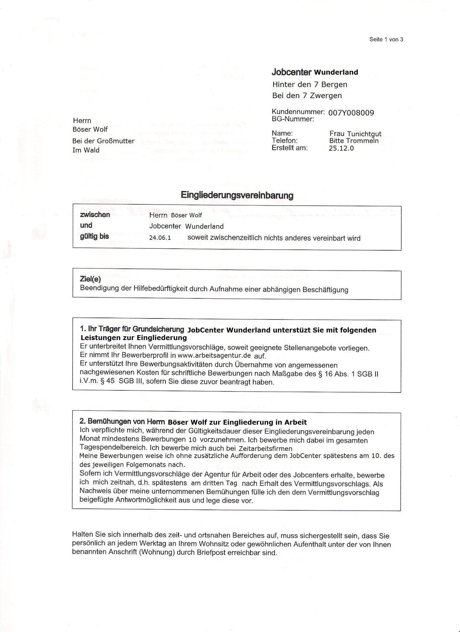 Muss Ich Eine Eingliederungsvereinbarung Vom Jobcenter Unterschreiben "Verfassungswidrige Eingliederungsvereinbarung" - Velbert