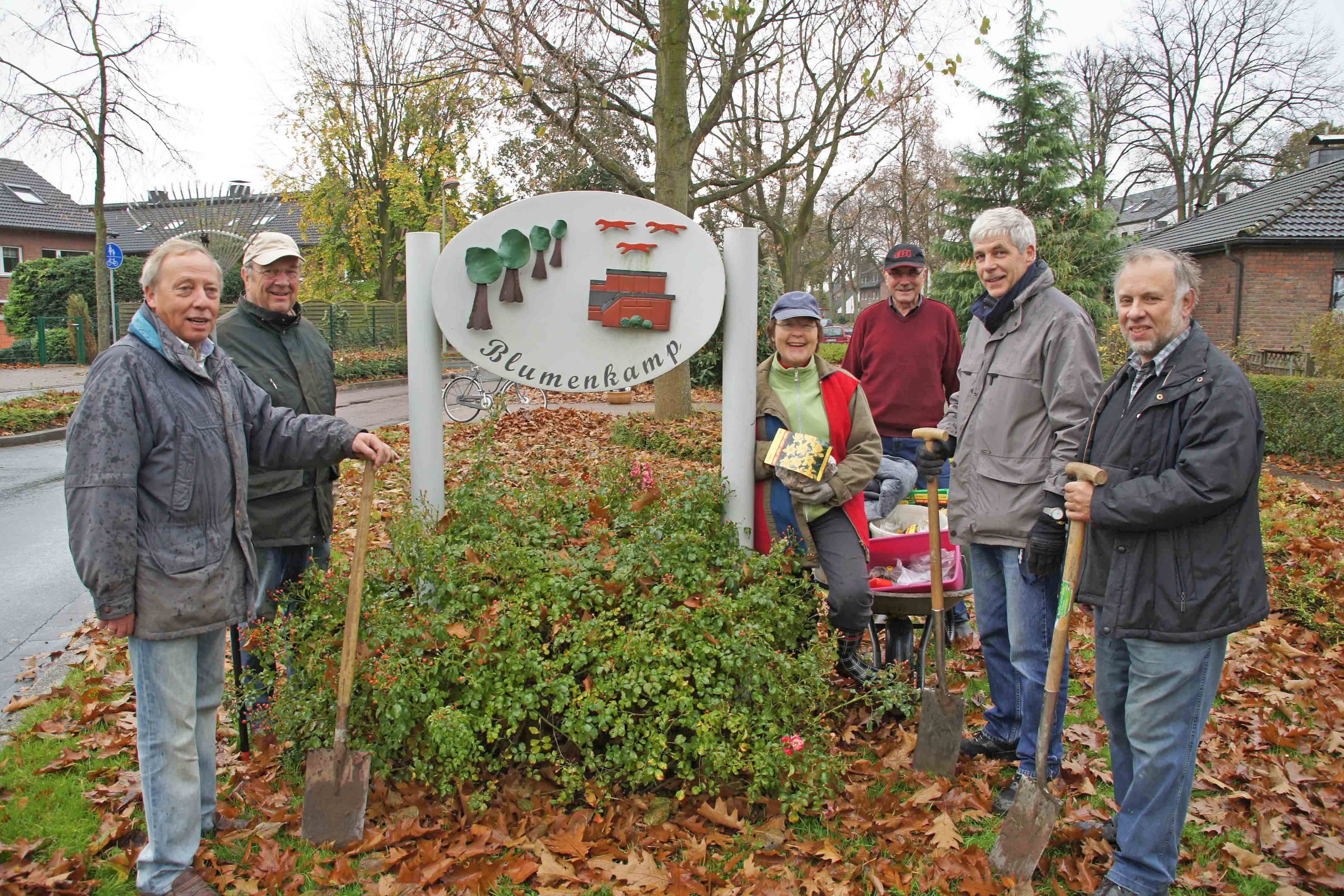 Herbert Ackermann, Gerd Baumeister, Elisabeth und Heinz-Dieter Scheepers, Klaus Ott, Manfred Krüger