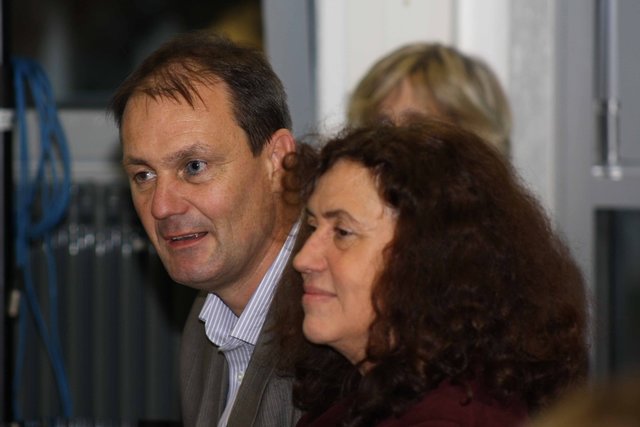 Die Schulleitungen: Frau Levin (GadSA), Herr Katthagen (IKG)