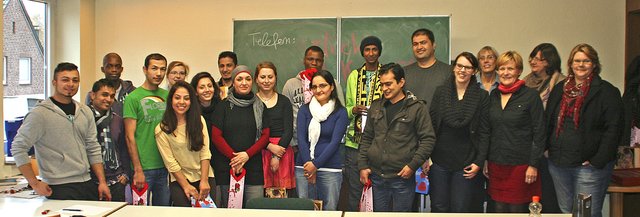 Seit Donnerstag drücken 16 junge Flüchtlinge beim evangelischen Bildungswerk die Schulbank, um sich auf ihren Hauptschulabschluss vorzubereiten. | Foto: Ev. Bildungswerk