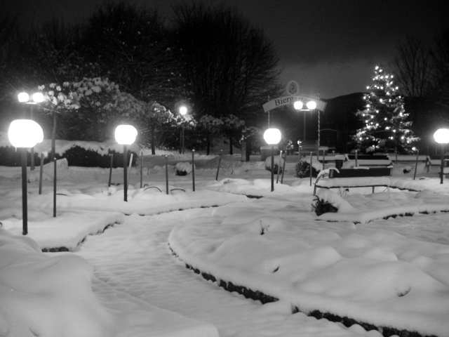 Kurpark in Bad Urach im Advent