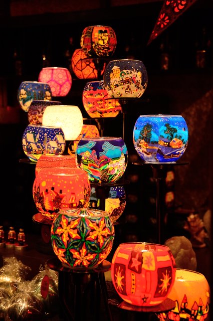 Leuchten auf dem Weihnachtsmarkt