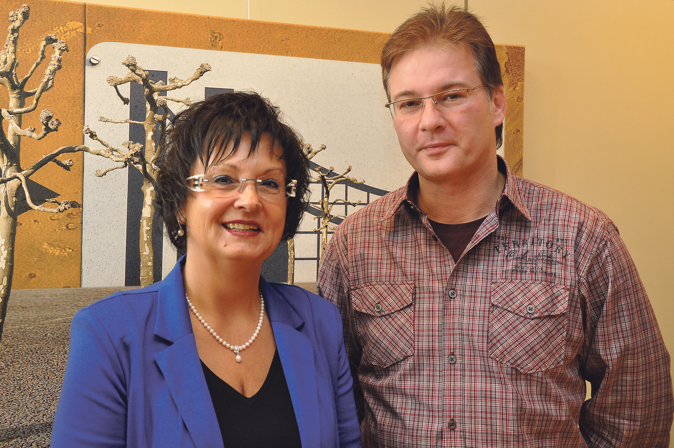 Roswitha Nickel, Leiterin des Immobilienmanagements, und Reinhard Pepping, Leiter der Rechnungsprüfung. Foto: Vera Demuth