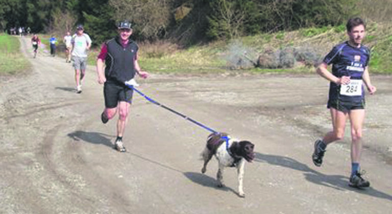 Bei der Harzquerung über 100 Kilometer ging Michael Gratkowski mit vierbeinigem Tempomacher auf die Strecke.
