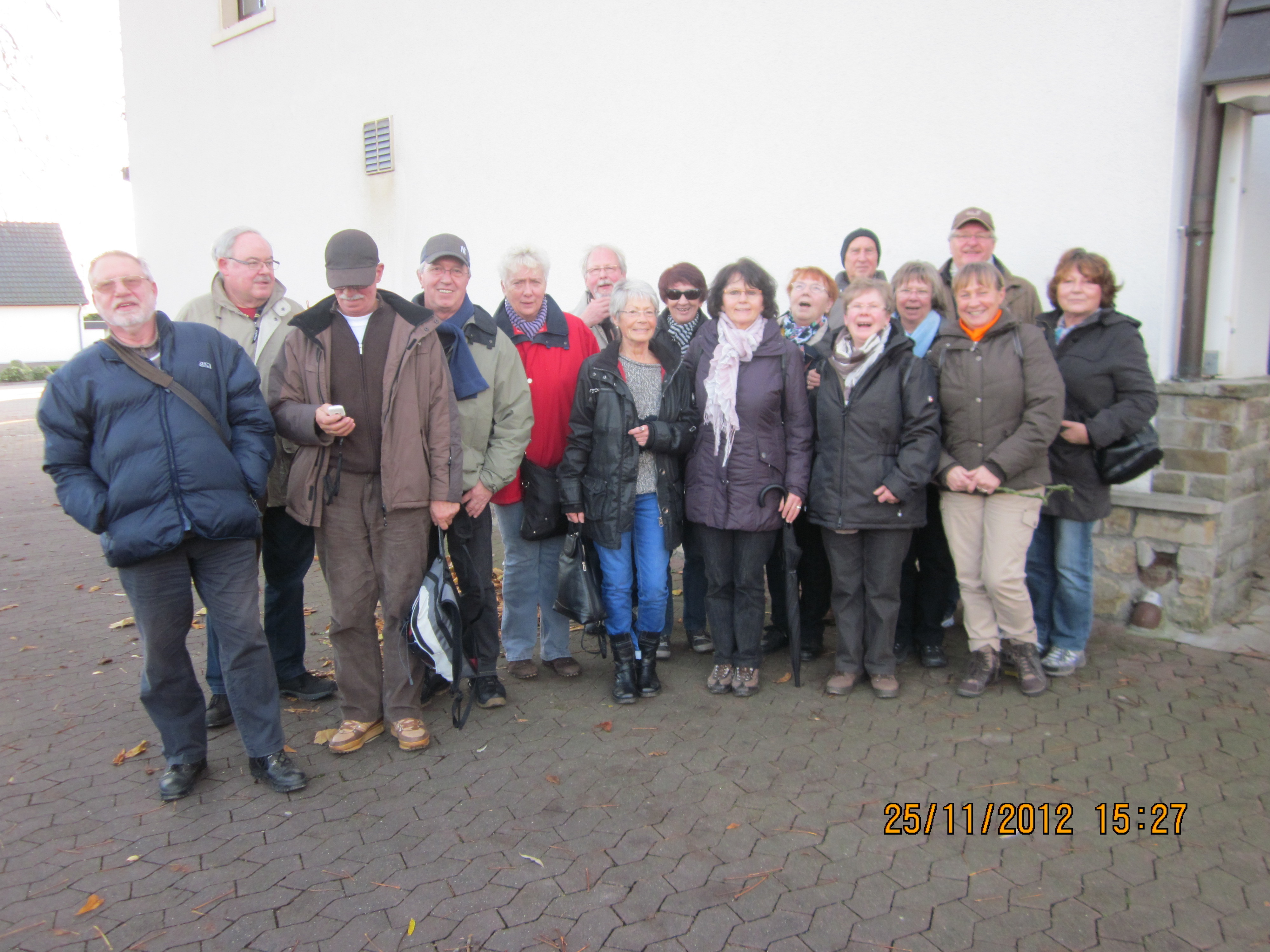 Teilnehmer der Wanderung am 25.11.2012 nach Wittbräuke/Höchsten