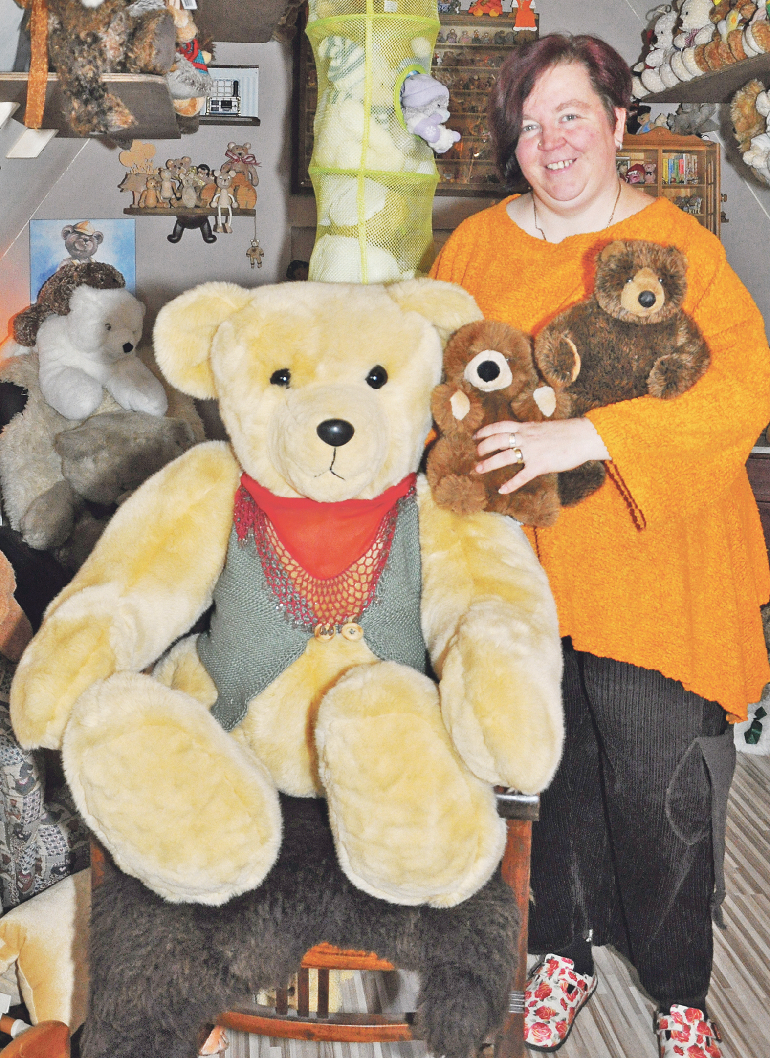 Britta Hendrich-Schmidt sammelt Teddybären.