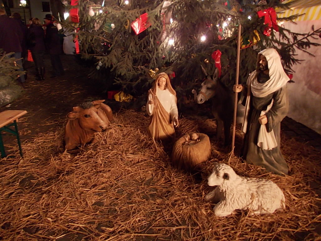 Die Krippe gehört zu Weihnachten natürlich dazu...