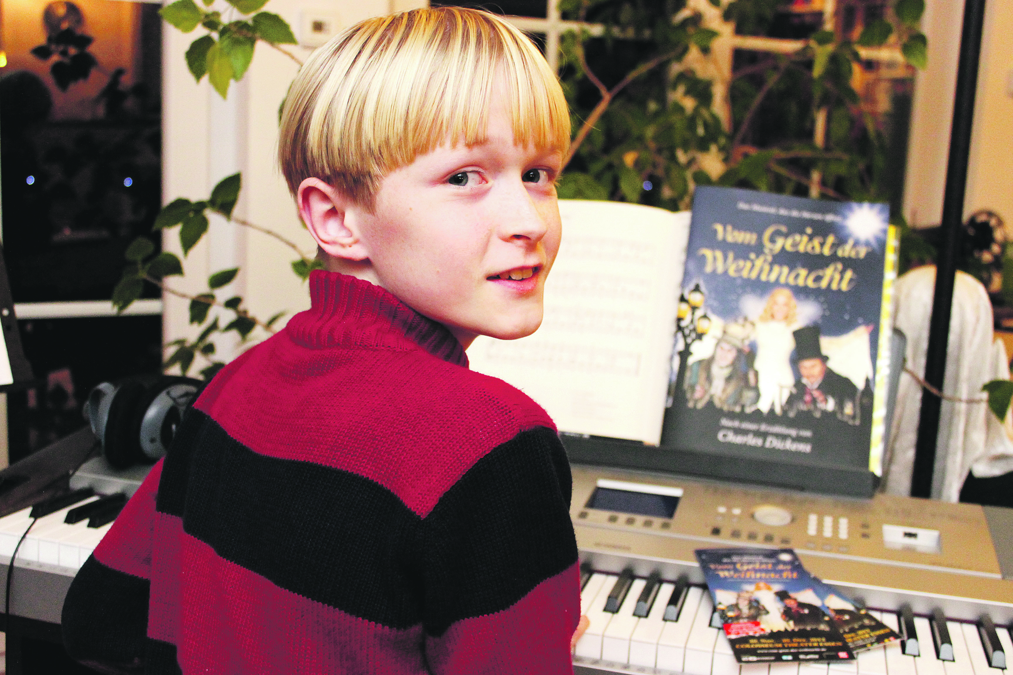 Ein musikalisches Talent startet durch: Colin Lehrke bewarb sich erfolgreich beim Musical „Vom Geist der Weihnacht“ und bekam eine Rolle.