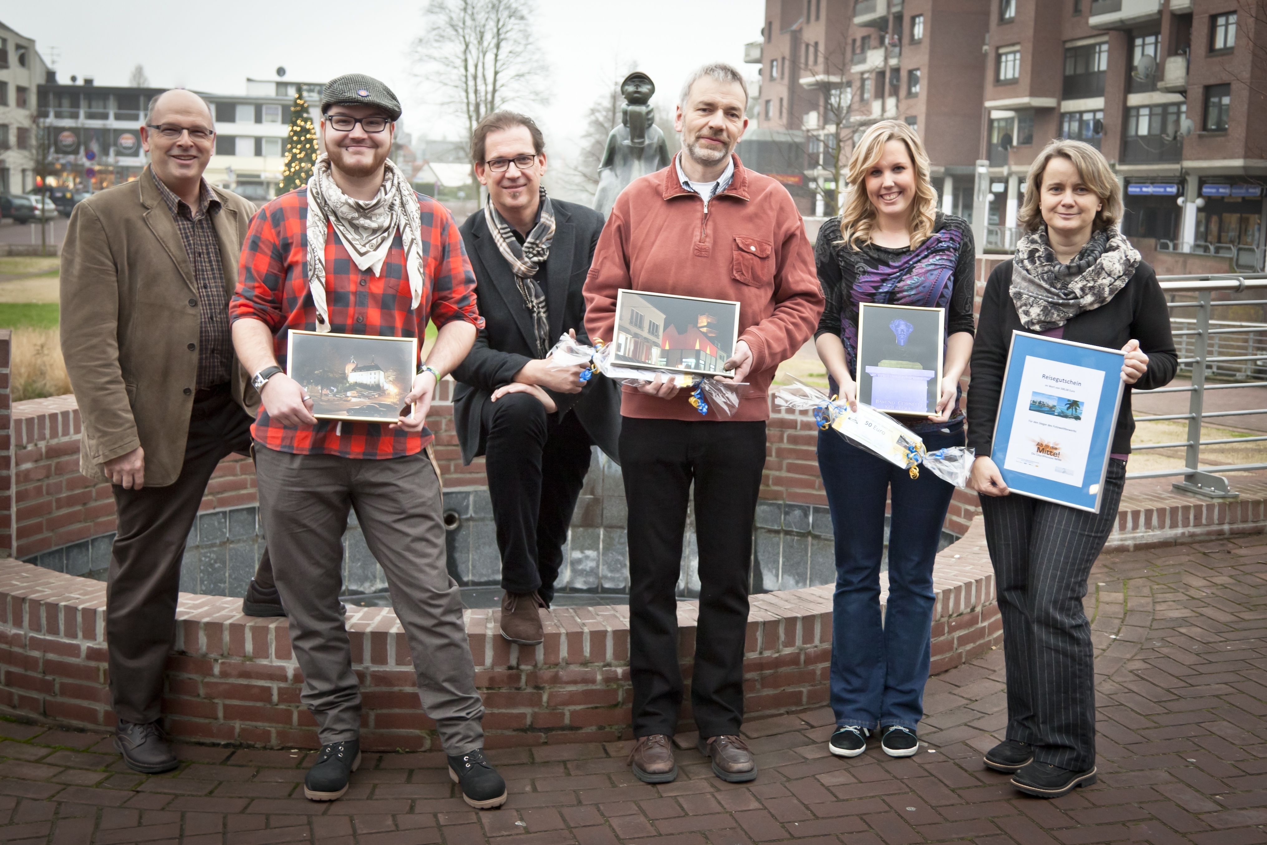 Alfed Derks (Jury), Oskar Janssen, Reinhard Berens (KCN), Ludger Ranft, Marjolein van der Mey, Martina Gellert (Kleve Marketing)