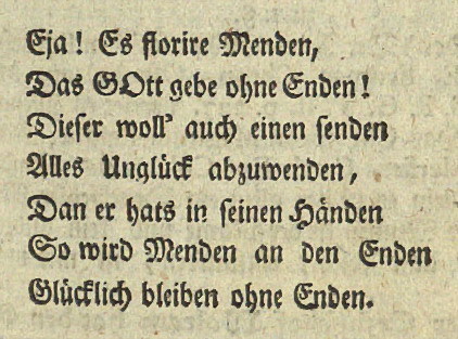 Andacht in der Westfälischen Geschichte über Menden