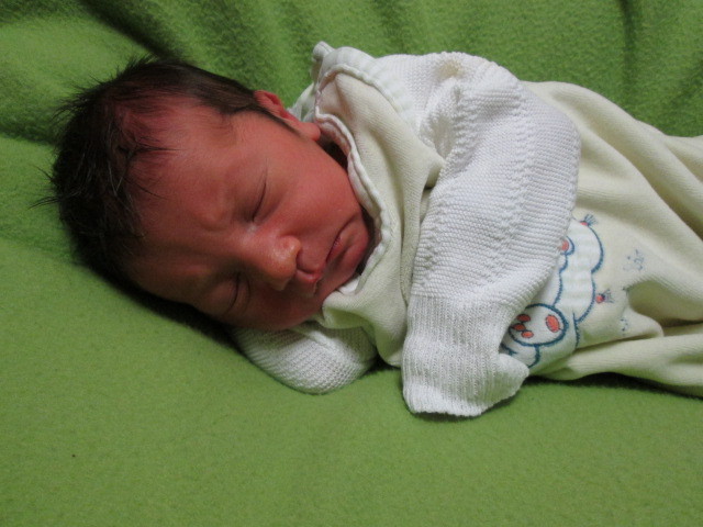 Elias ist das Silvesterbaby...