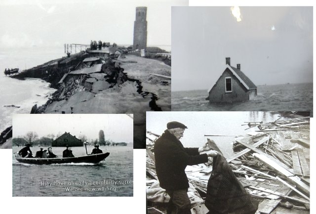 „de Ramp“ 1953 Flutkatastrophe in den Niederlanden. BedburgHau