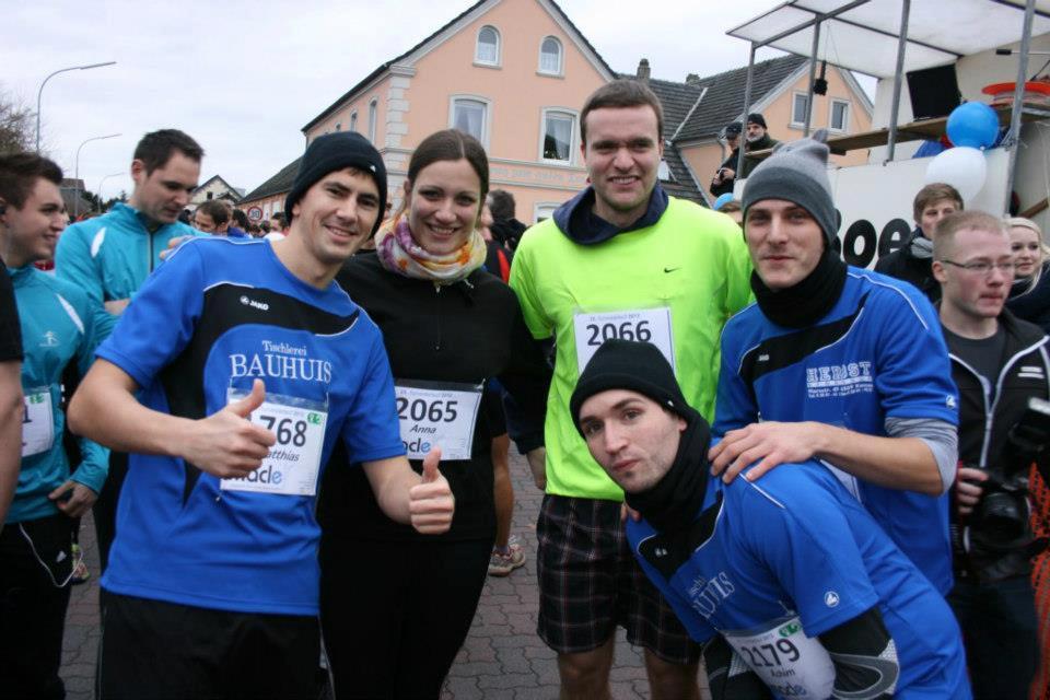 Die "vyma-Schleicher" in blau v.l. Matthias Otto, Achim Zelissen und Alex Weihrauch