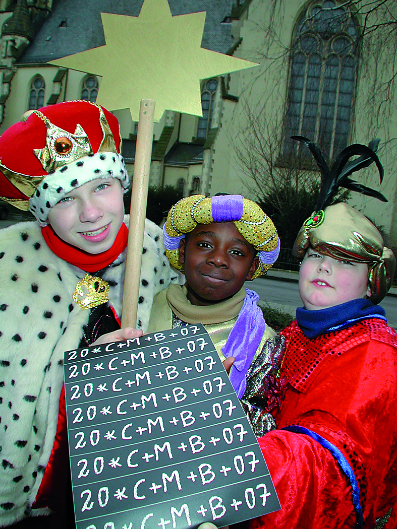 Die Sternsinger sind wieder unterwegs.