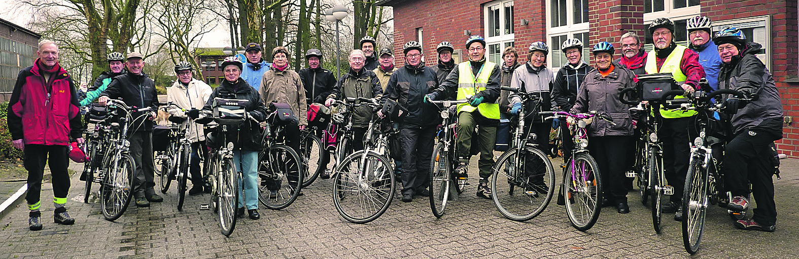 Die Teilnehmer der Abradeltour auf einen Blick. Die érste Tour 2013 startet ab Rathaus am Samstag, 26. Januar, um 13 Uhr.