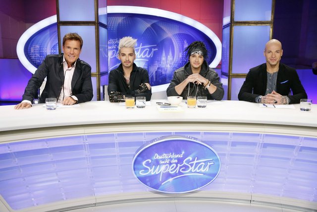 Die DSDS Jury (v.l.n.r.): Dieter Bohlen, Bill Kaulitz, Tom Kaulitz, Mateo | Foto: RTL